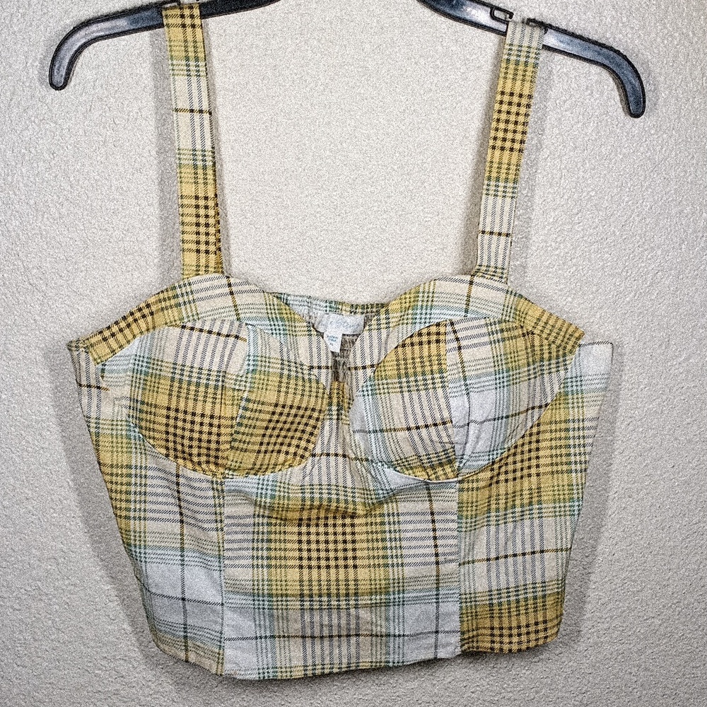 Twine & String Plaid Top